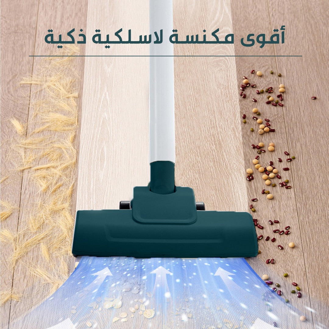 مكنسة كهربائية لاسلكية منزلية متعددة الرؤوس (4 رؤوس)
