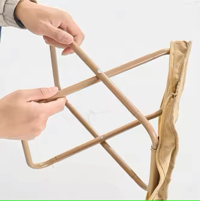 كرسي رحلات قابل للطي مع حقيبة تخزين