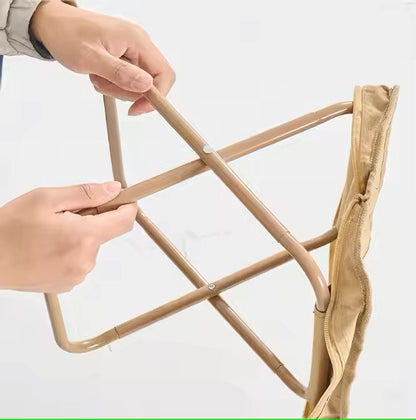 كرسي رحلات قابل للطي مع حقيبة تخزين